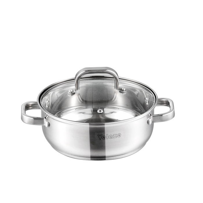 Velaze Eloria 9 Piece Stainless Steel Non Stick Cookware Set Wayfair